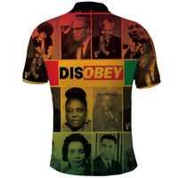 Disobey Black History Tribute Polo Shirt Honoring the Civil Rights Legacy - Wonder Print Shop