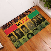 Disobey Black History Tribute Rubber Doormat Honoring the Civil Rights Legacy - Wonder Print Shop
