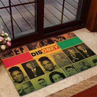 Disobey Black History Tribute Rubber Doormat Honoring the Civil Rights Legacy - Wonder Print Shop