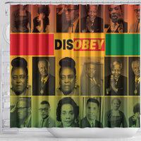 Disobey Black History Tribute Shower Curtain Honoring the Civil Rights Legacy - Wonder Print Shop