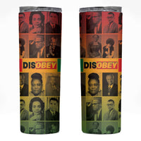 Disobey Black History Tribute Skinny Tumbler Honoring the Civil Rights Legacy - Wonder Print Shop