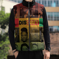 Disobey Black History Tribute Sleeveless Puffer Jacket Honoring the Civil Rights Legacy - Wonder Print Shop