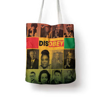 Disobey Black History Tribute Tote Bag Honoring the Civil Rights Legacy - Wonder Print Shop