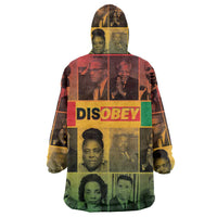 Disobey Black History Tribute Wearable Blanket Hoodie Honoring the Civil Rights Legacy - Wonder Print Shop