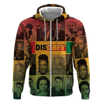 Disobey Black History Tribute Zip Hoodie Honoring the Civil Rights Legacy - Wonder Print Shop