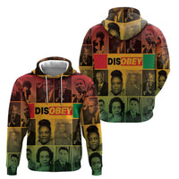 Disobey Black History Tribute Zip Hoodie Honoring the Civil Rights Legacy - Wonder Print Shop