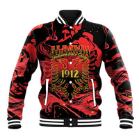 Happy Albania Independence Day Baseball Jacket Albanian Eagle - Wonder Print Shop