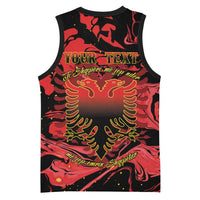 Happy Albania Independence Day Basketball Jersey Albanian Eagle - Wonder Print Shop