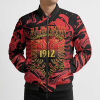 Happy Albania Independence Day Bomber Puffer Jacket Albanian Eagle - Wonder Print Shop