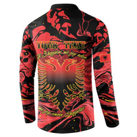 Happy Albania Independence Day Button Sweatshirt Albanian Eagle - Wonder Print Shop