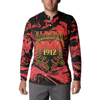 Happy Albania Independence Day Button Sweatshirt Albanian Eagle - Wonder Print Shop