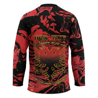 Happy Albania Independence Day Hockey Jersey Albanian Eagle - Wonder Print Shop