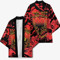 Happy Albania Independence Day Kimono Albanian Eagle - Wonder Print Shop