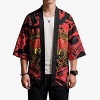 Happy Albania Independence Day Kimono Albanian Eagle - Wonder Print Shop