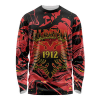 Happy Albania Independence Day Long Sleeve Shirt Albanian Eagle - Wonder Print Shop
