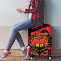 Happy Albania Independence Day Luggage Cover Albanian Eagle - Wonder Print Shop