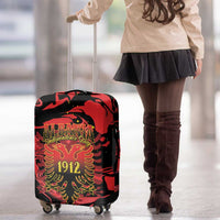 Happy Albania Independence Day Luggage Cover Albanian Eagle - Wonder Print Shop