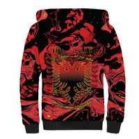Happy Albania Independence Day Sherpa Hoodie Albanian Eagle - Wonder Print Shop