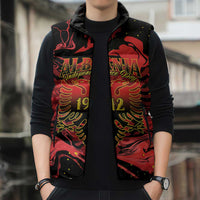 Happy Albania Independence Day Sleeveless Puffer Jacket Albanian Eagle - Wonder Print Shop