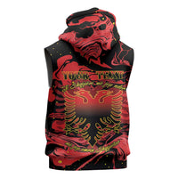 Happy Albania Independence Day Sleeveless Zip Hoodie Albanian Eagle - Wonder Print Shop