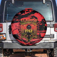 Happy Albania Independence Day Spare Tire Cover Albanian Eagle - Wonder Print Shop