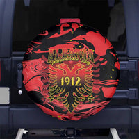 Happy Albania Independence Day Spare Tire Cover Albanian Eagle - Wonder Print Shop