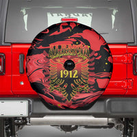 Happy Albania Independence Day Spare Tire Cover Albanian Eagle - Wonder Print Shop