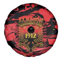 Happy Albania Independence Day Spare Tire Cover Albanian Eagle - Wonder Print Shop