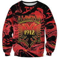 Happy Albania Independence Day Sweatshirt Albanian Eagle - Wonder Print Shop
