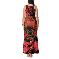 Happy Albania Independence Day Tank Maxi Dress Albanian Eagle - Wonder Print Shop