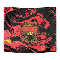Happy Albania Independence Day Tapestry Albanian Eagle - Wonder Print Shop