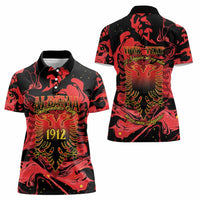 Happy Albania Independence Day Women Polo Shirt Albanian Eagle - Wonder Print Shop