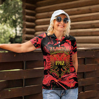 Happy Albania Independence Day Women Polo Shirt Albanian Eagle - Wonder Print Shop