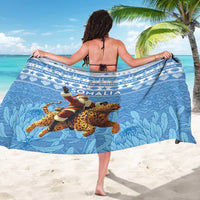 Somalia Christmas Sarong Black Santa Riding Leopard Kirismas Wacan - Wonder Print Shop