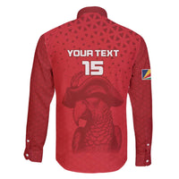 Custom Seychelles Football Family Matching Off The Shoulder Long Sleeve Dress and Hawaiian Shirt Go The Pirates - Wonder Print Shop