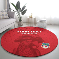 Custom Seychelles Football Round Carpet Go The Pirates