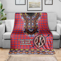 Kenya Maasai Shuka Blanket Mix Dashiki - Beadwork Pattern