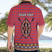 Personalised Kenya Maasai Shuka Hawaiian Shirt Mix Dashiki - Beadwork Pattern - Wonder Print Shop