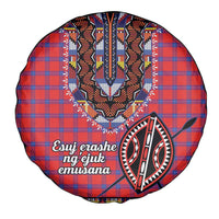 Kenya Maasai Shuka Spare Tire Cover Mix Dashiki - Beadwork Pattern - Wonder Print Shop