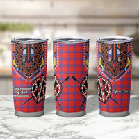 Personalized Kenya Maasai Shuka Tumbler Cup Mix Dashiki - Beadwork Pattern - Wonder Print Shop