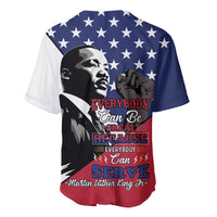 Happy MLK Day Baseball Jersey Everybody Can Be Great Because Everybody Can Serve - Wonder Print Shop