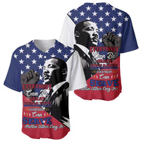 Happy MLK Day Baseball Jersey Everybody Can Be Great Because Everybody Can Serve - Wonder Print Shop