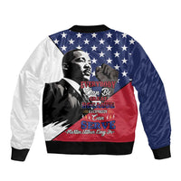 Happy MLK Day Bomber Jacket Everybody Can Be Great Because Everybody Can Serve - Wonder Print Shop