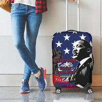 Happy MLK Day Luggage Cover Everybody Can Be Great Because Everybody Can Serve - Wonder Print Shop