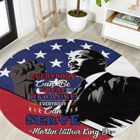 Happy MLK Day Round Carpet Everybody Can Be Great Because Everybody Can Serve