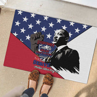 Happy MLK Day Rubber Doormat Everybody Can Be Great Because Everybody Can Serve - Wonder Print Shop