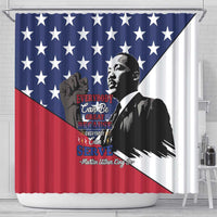 Happy MLK Day Shower Curtain Everybody Can Be Great Because Everybody Can Serve
