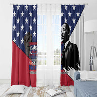 Happy MLK Day Window Curtain Everybody Can Be Great Because Everybody Can Serve - Wonder Print Shop