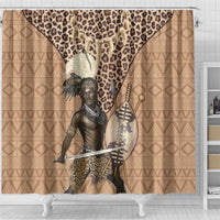 South Africa Zulu People Shower Curtain Zulu Warrior