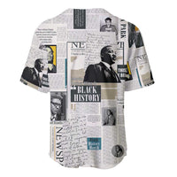 Civil Rights Leaders Baseball Jersey Newspaper Print Style - Wonder Print Shop